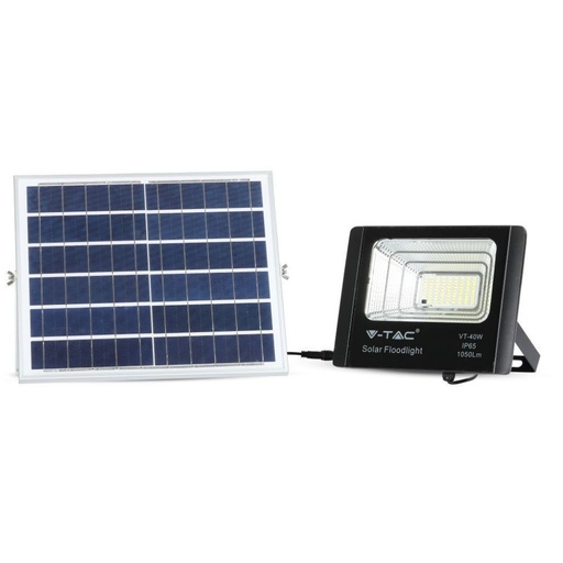 [94008] #[VQ226940081] PROYECTOR LED V-TAC 16W SMD 1050LM 120° COLOR NEGRO IP65 6000K