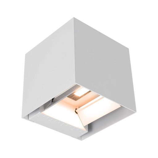 [11886] [VQ226118861] APLIQUE SOLAR LED COB 9W CON SENSOR PIR CUERPO BLANCO IP65 3000K