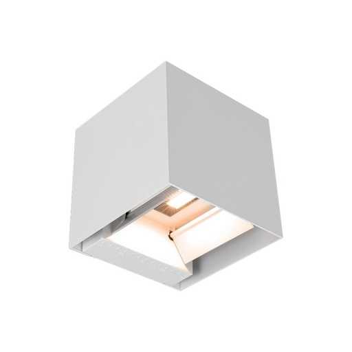 [11887] [VQ226118871] APLIQUE SOLAR LED 9W COB CON SENSOR PIR CUERPO BLANCO IP65 4000K