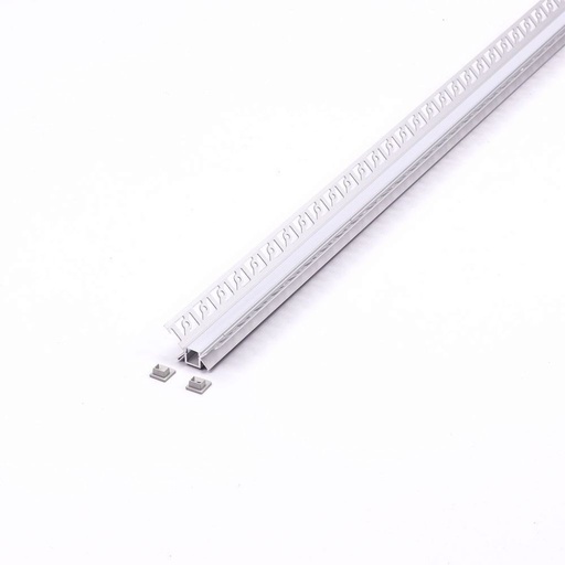 [3362] [VQ22633621] PERFIL DE ALUMINIO DE ENCASTRAR V-TAC COLOR ALUMINIO DIFUSOR OPAL 2000X45.4X25.14MM