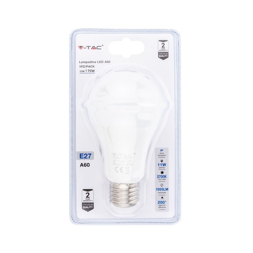 [7393] ¬[VZ14786] BOMBILLA LED 11W E27 A60 (BLISTER 1 PIEZA) 2700K