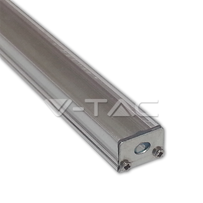 [9982] ¬[VZ19964] PERFIL DE ALUMINIO DE SUPERFICIE V-TAC COLOR ALUMINIO DIFUSOR OPAL 1000x16.76x10.3MM