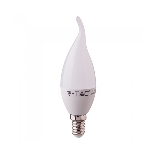 [119] ¬[VZ238] BOMBILLA LED V-TAC E14 TIPO VELA LLAMA 5.5W CHIP SAMSUNG 470LM 200° 6400K