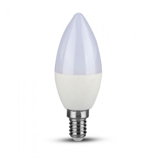 [20186] ¬[VZ40372] BOMBILLA LED V-TAC E14 TIPO VELA 5.5W CHIP SAMSUNG 470LM 200° 4000K