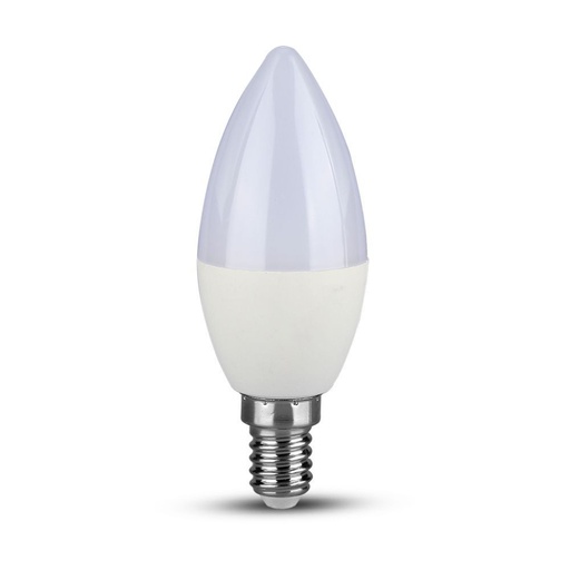[2120186] ¬[VZ4240372] BOMBILLA LED V-TAC E14 CANDLE 5.5W CHIP SAMSUNG SMD 470LM 180° 36.5X100MM 4000K
