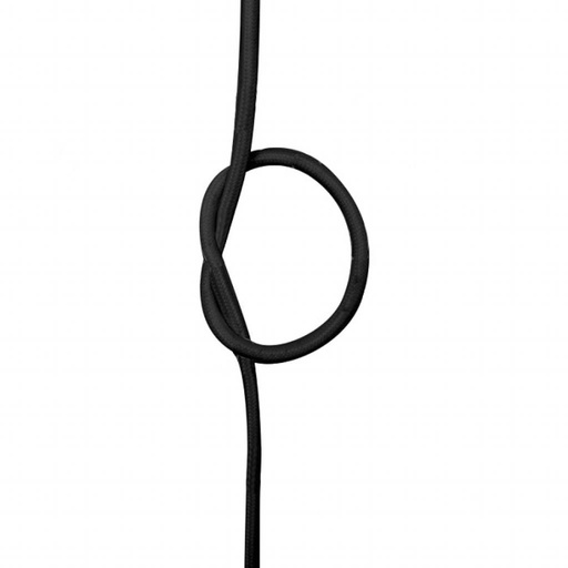 [3778] ¬[VZ7556] CABLE TEXTIL 2X0.75MM. COLOR NEGRO (1M.)