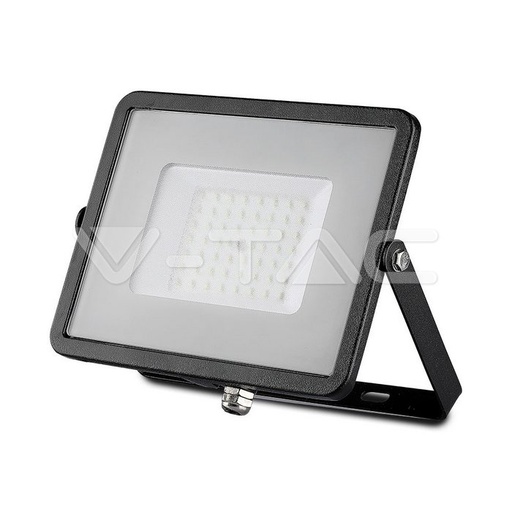 [407] ¬[VZ814] PROYECTOR LED V-TAC 50W CHIP SAMSUNG 4000LM COLOR NEGRO IP65 4000K