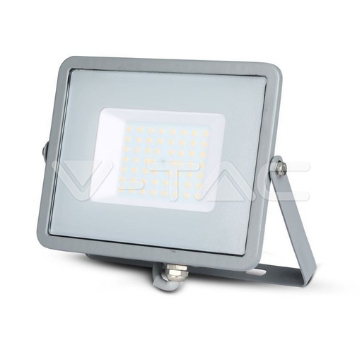 [465] ¬[VZ930] PROYECTOR LED V-TAC 50W CHIP SAMSUNG SMD 4000LM 100° COLOR GRIS IP65 6400K