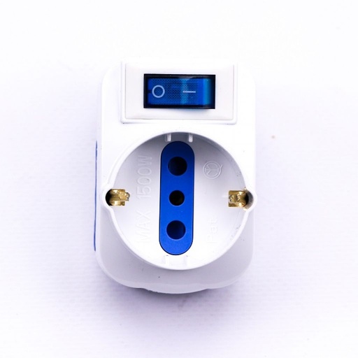 [8716] [VQ22687161] ADAPTADOR DE REGLETA V-TAC CON 2 ENCHUFES DE DOBLE PULSACIÓN DE 10 A, 1 ENCHUFE DE DOBLE PULSACIÓN/SCHUKO DE 10/16 A, ENCHUFE E INTERRUPTOR DE 16 A, COLOR BLANCO