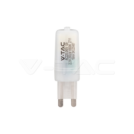 [20487] [VQ226204871] BOMBILLA LED V-TAC G9 T18 2.2W CHIP SAMSUNG 200LM 300° 18X56MM 6500K