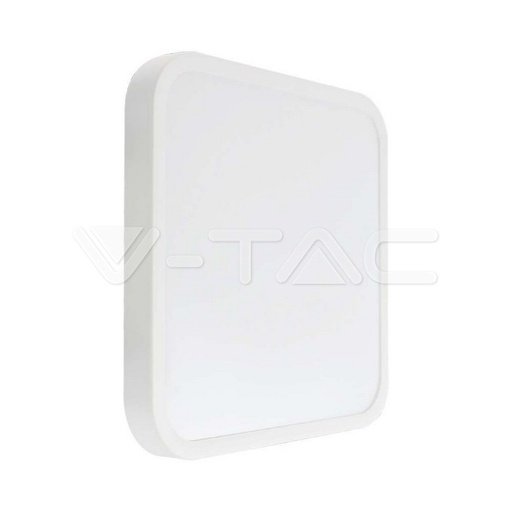 [76241-24] [VQ22676241-241] FOCO TECHO LED 18W SAMSUNG CHIP 3000K CUADRADO MARCO BLANCO IP44