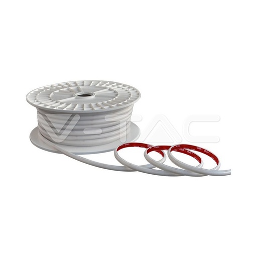 [23722] [VQ226237221] TIRA LED V-TAC AC 220-240V 12.5W COB 286LED/M 1150LM/M PCB 8MM CRI>80 IP65 4000K (ROLLO DE 50M. ROLL)