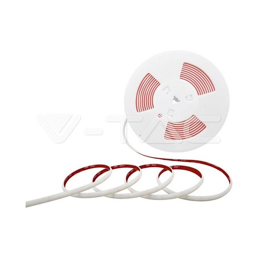 [23717] [VQ226237171] TIRA LED V-TAC AC 220-240V 12.5W COB 286LED/M 1150LM/M PCB 8MM CRI>80 IP65 6500K (ROLLO DE 5M. ROLL)