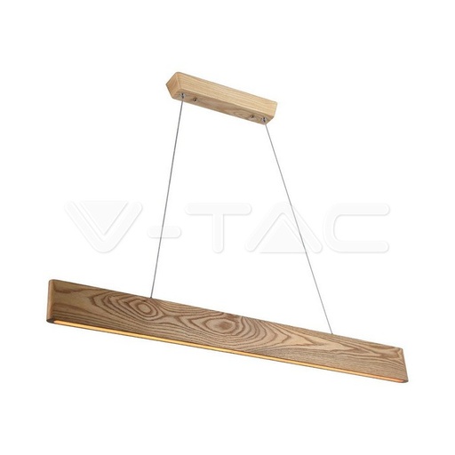 [23365] [VQ226233651] LÁMPARA COLGANTE LED DE DISEÑO 24W MADERA 3000K L900*H40