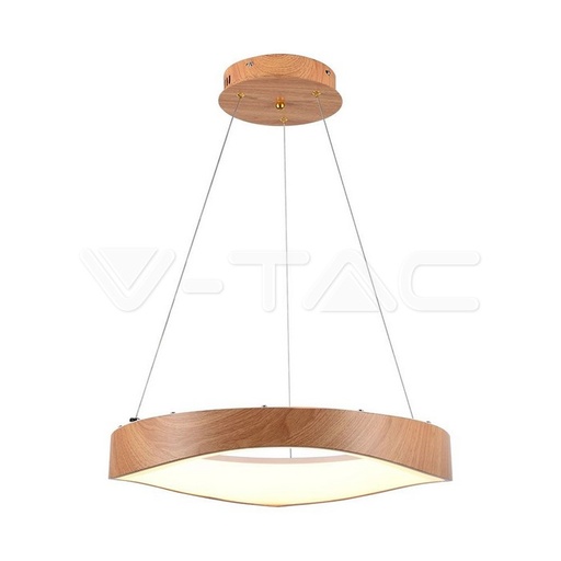 [23364] [VQ226233641] LÁMPARA COLGANTE LED DE DISEÑO 25W MADERA 3000K D500