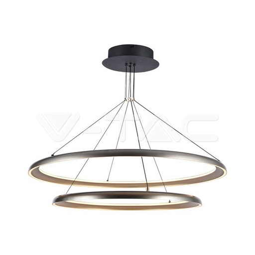 [23372] [VQ226233721] LÁMPARA COLGANTE LED DE DISEÑO 65W ORO CHAMPÁN 3000K D400+D600