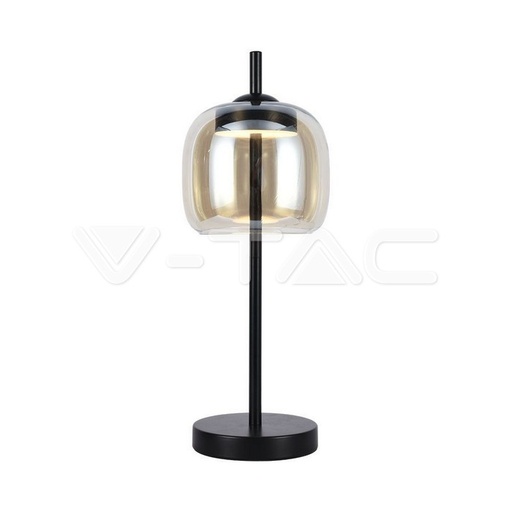 [23380] [VQ226233801] LÁMPARA DE MESA LED DE DISEÑO METAL + CUERPO DE CRISTAL 3000K