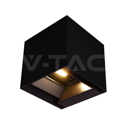 [23770] [VQ226237701] LÁMPARA DE PARED SOLAR LED DE 9W BATERÍA 3,7 V 3 EN 1 CUERPO NEGRO IP65