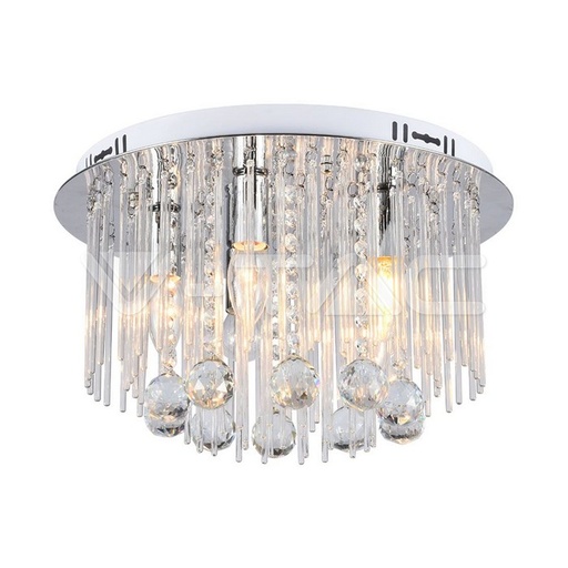 [23359] [VQ226233591] LÁMPARA LED DE DISEÑO DE TECHO CUERPO DE LUZ DE CRISTAL D400 E14