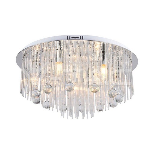 [23360] [VQ226233601] LÁMPARA LED DE DISEÑO DE TECHO CUERPO DE LUZ DE CRISTAL D600 E14