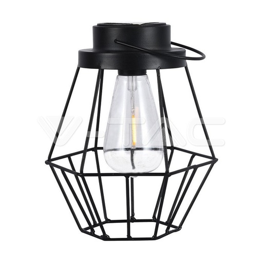 [23386] [VQ226233861] LÁMPARA SOLAR LED CON MANGO NEGRO