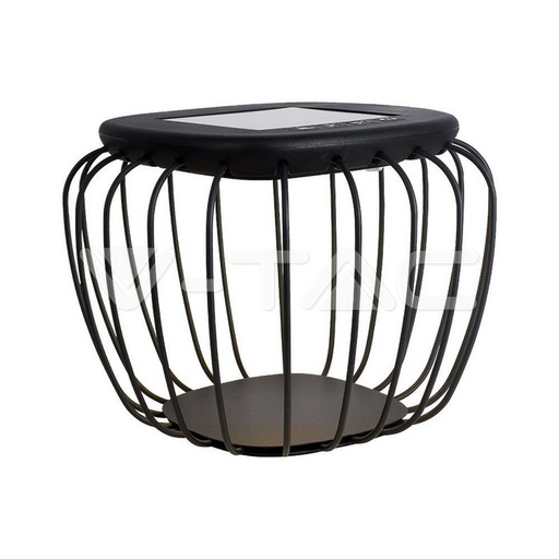 [23384] [VQ226233841] LÁMPARA SOLAR LED DE DISEÑO 1W CUERPO GRIS 6000K+3000K