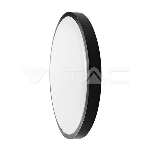 [76331-24] [VQ22676331-241] PLAFÓN LED 18W SAMSUNG CHIP 3000K REDONDO MARCO NEGRO IP44