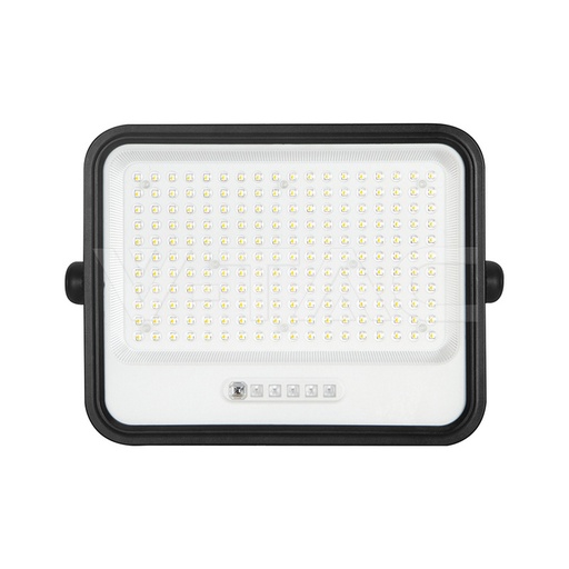 [24086] [VQ226240861] PROYECTOR LED SOLAR 400W CON INDICADOR DE BATERÍA CUERPO NEGRO 2000K-8000K IP65