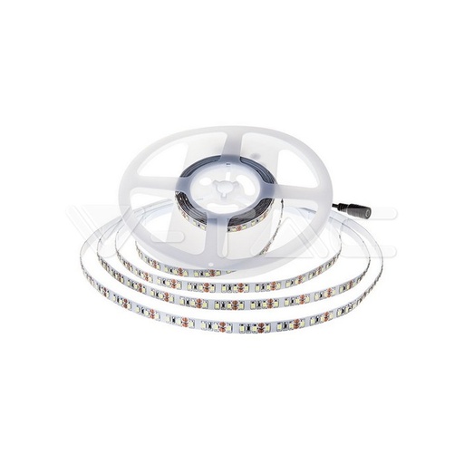 [2598] ¬[VZ5196] TIRA LED V-TAC 24V DC 11W SMD2835 168LED/M 1650LM/M PCB 10MM CRI>80 IP20 6400K (ROLLO DE 5M.)