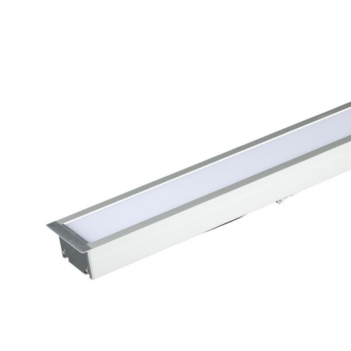 [603] [VQ2266031] LUMINARIAS LINEALES PARA EMPOTRAR LED 40W CHIP SAMSUNG COLOR PLATA 6400K