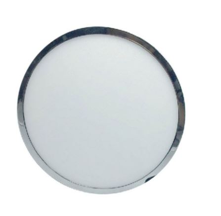 [6364] [VQ22663641] DOWNLIGHT LED 12W DE SUPERFICIE SLIM CROMO CUERPO REDONDO 3000K