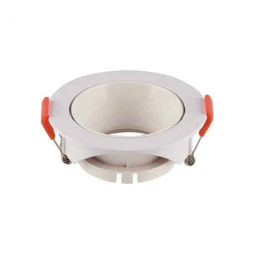 [6644] [VQ22666441] ARO PARA GU10 REDONDO MARCO BLANCO + REFLECTOR BLANCO