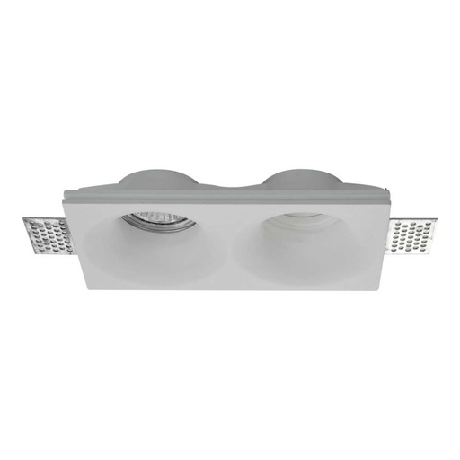 [6763] [VQ22667631] ARO DOBLE DE ESCAYOLA GU10 REDONDO BLANCO