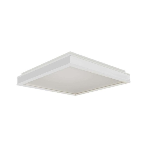 [6918] [VQ22669181] PLAFÓN DE DISEÑO LED 48W CUADRADO CUERPO BLANCO REGULABLE 4000K