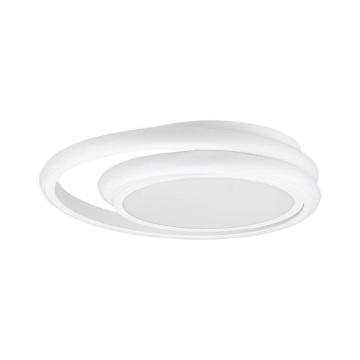 [6921] [VQ22669211] PLAFÓN DE DISEÑO LED 38W BLANCO DOBLE REDONDO 4000K