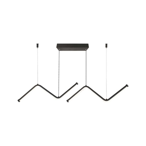 [6937] [VQ22669371] LÁMPARA COLGANTE DE DISEÑO LED 12W CURVE NEGRA 4000K