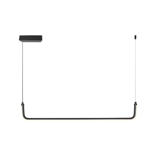 [6939] [VQ22669391] LÁMPARA DE TECHO COLGANTE DE DISEÑO LED 12W NEGRA 4000K