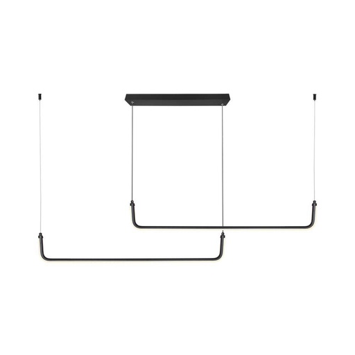 [6941] [VQ22669411] LÁMPARA COLGANTE DE DISEÑO LED 24W NEGRA 4000K