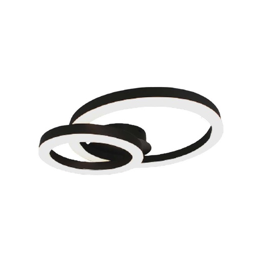 [7000] [VQ22670001] PLAFÓN DE DISEÑO LED DE 20W DOS ANILLOS 3000K