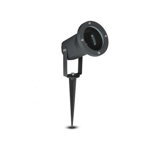 [7517] [VQ22675171] PIQUETA DE JARDÍN GU10 CUERPO NEGRO DE ALUMINIO IP44
