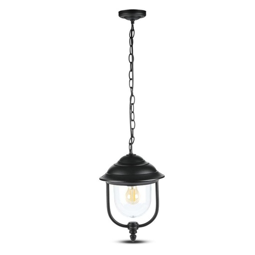 [7529] [VQ22675291] LÁMPARA DE TECHO DE JARDÍN  E27 CUERPO NEGRO