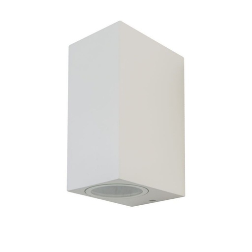 [7541] [VQ22675411] APLIQUE DE PARED CUERPO 2XGU10 BLANCO CUADRADO IP44