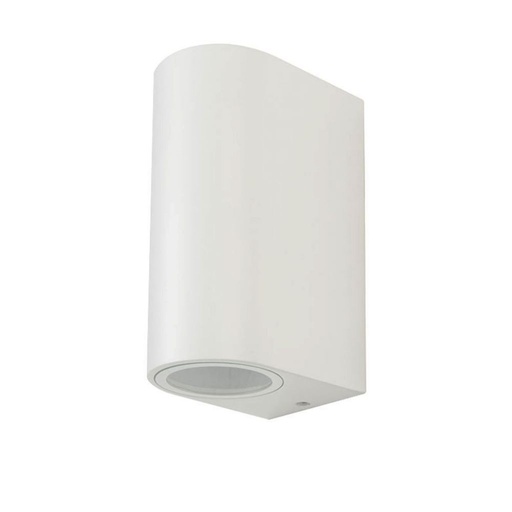 [7542] [VQ22675421] APLIQUE DE PARED CUERPO 2XGU10 BLANCO REDONDO (BOMBILLA NO INCLUIDA) IP44