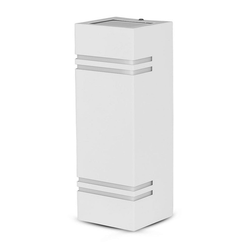 [7543] [VQ22675431] APLIQUE DE PARED PARA GU10 CUERPO BLANCO CUADRADO IP44