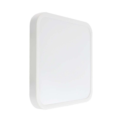 [76291] [VQ226762911] PLAFÓN LED 24W CUADRADO MARCO BLANCO IP44 6500K