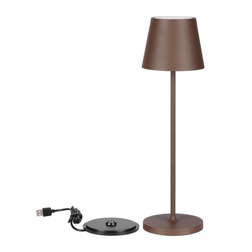 [7654] [VQ22676541] LÁMPARA DE MESA LED 2W (BATERÍA 4400MA) IP54 3000K