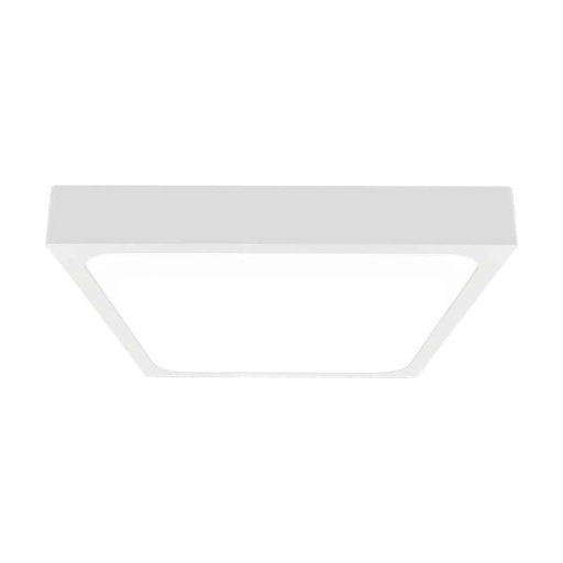 [7667] [VQ22676671] PLAFÓN LED 24W SENSOR DE MICROONDAS CUADRADO MARCO BLANCO IP44 4000K