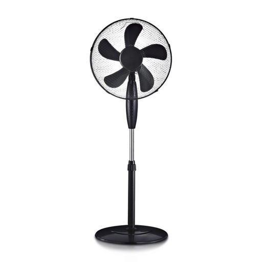 [7923] [VQ22679231] VENTILADOR DE PIE 55W BASE REDONDA 5 ASPAS 3 VELOCIDADES CUERPO NEGRO