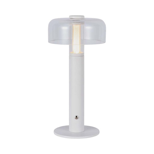 [7941] [VQ22679411] LÁMPARA DE SOBREMESA LED 1800MAH BATERÍA 150X300 CUERPO BLANCO CCT