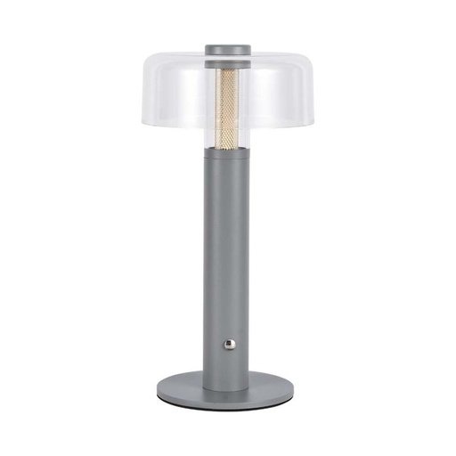 [7944] [VQ22679441] LAMPARA SOBREMESA LED 1W 1800MAH BATERÍA 150X300 CUERPO GRIS 3CCT